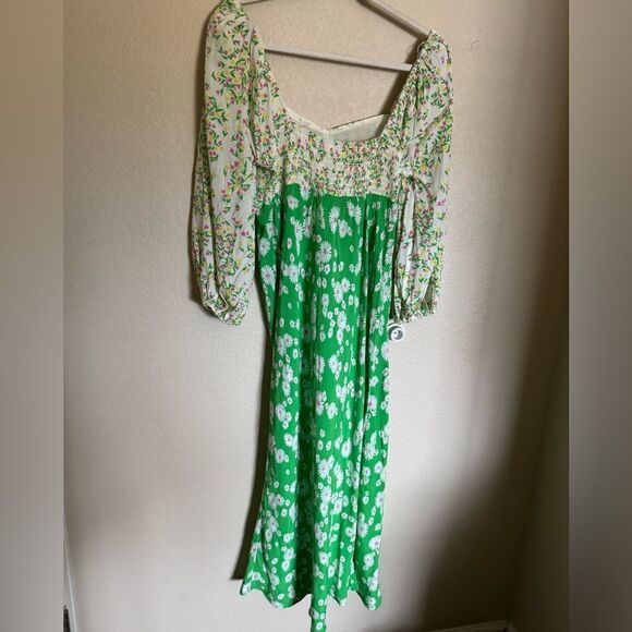 RIXO x TARGET Daisy‎ Long Sleeve Swing Dress (limited edition) Sz 8 Green - Picture 7 of 8